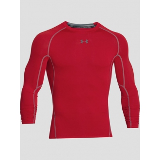 Under Armour - Výpredaj kompresné tričko dlhý rukáv pánske (červená) 1257471-600