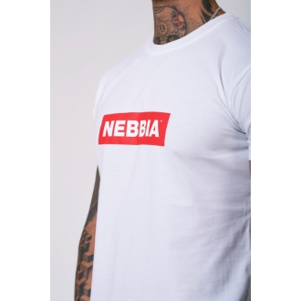 NEBBIA - Tričko pánske BASIC 593 (white)