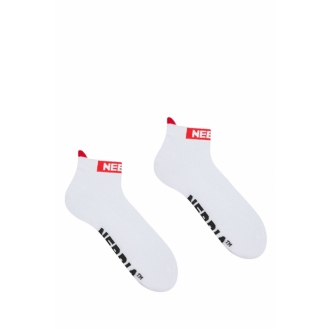 NEBBIA - Ponožky členkové unisex 102 (white)