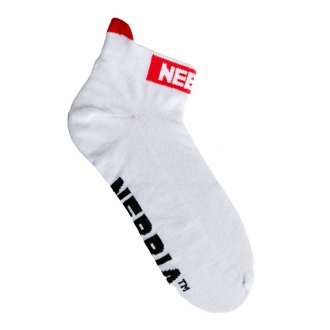 NEBBIA - Ponožky členkové unisex 102 (white)