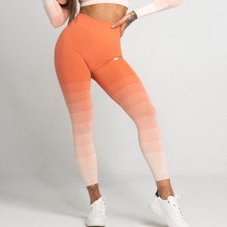 Gym Glamour - Bezšvové legíny CORAL OMBRE (SS21-GGLOC)