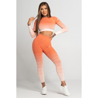 Gym Glamour - Bezšvové legíny CORAL OMBRE (SS21-GGLOC)