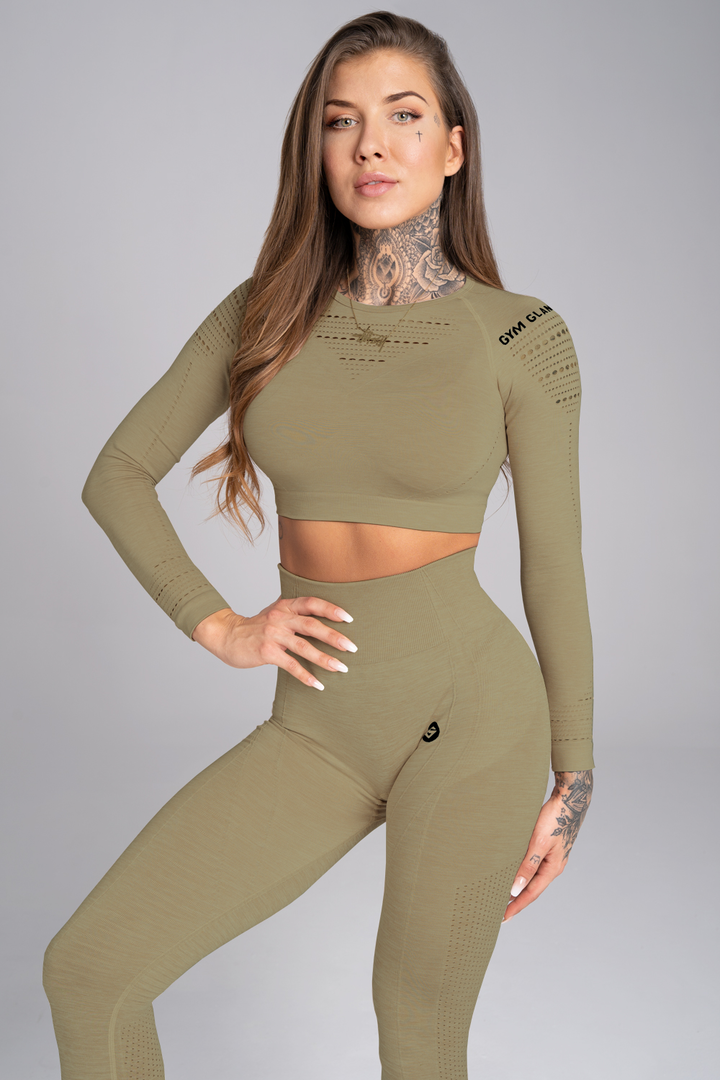 gym-glamour-crop-top-s-dlhym-rukavom-combat-khaki-ss19-gg1202