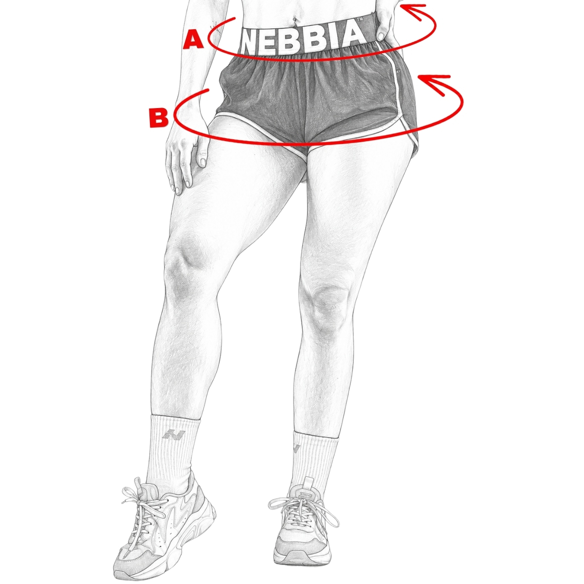 nebbia-ultralahke-treningove-sortky-primal-867-black-velkostna-tabulka
